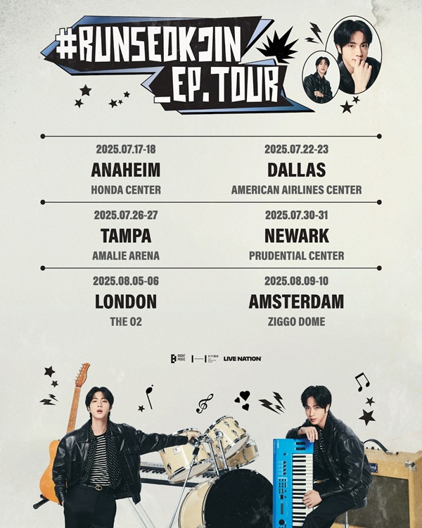 BTS' Jin Confirms Ticket Details For Solo Tour Including O2 Arena